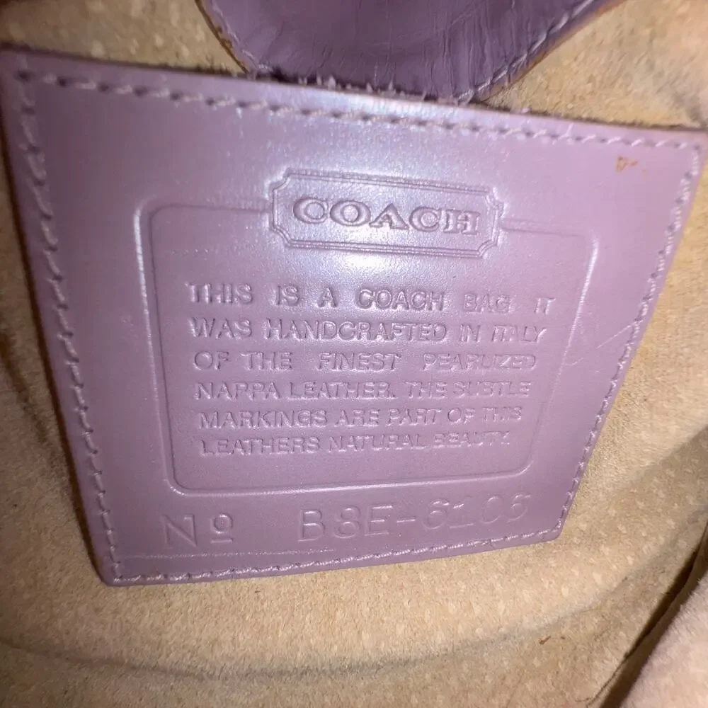 VTG Coach Pearlized Party Bag 6160 Lilac RARE